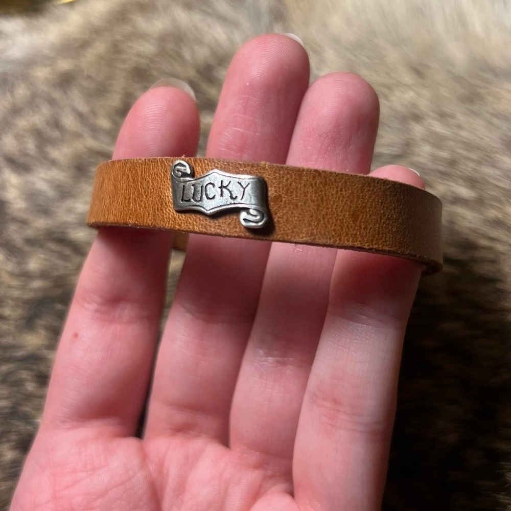 Waxing Poetic “Lucky” leather bracelet